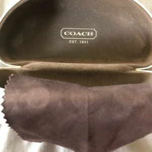 Coach Accessories - Coach Sunglass Case with wiper towel. Coach Accessories - Coach Sunglass Case with wiper towel.